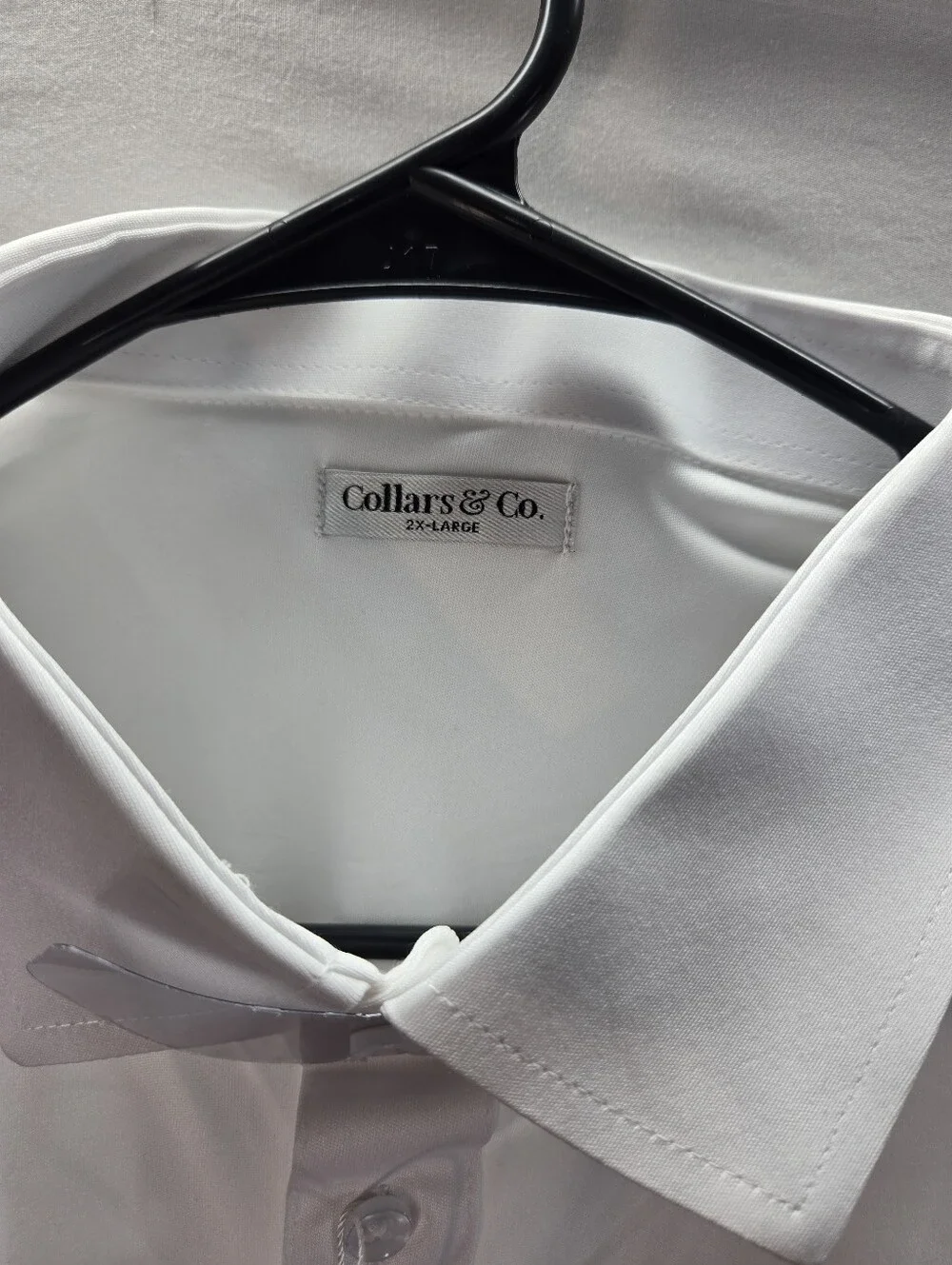 Collars & Co Semi-Spread Collar Polo Long Sleeve Men's Size 2XL NWT